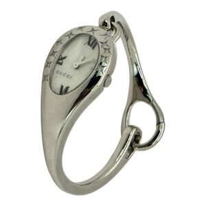 Gucci Horsebit Diamond Star Bangle Watch